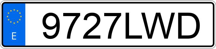 Numer rejestracyjny 9727LWD posiada TOYOTA YARIS CROSS