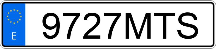 Die Registrierungsnummer 9727MTS hat VOLKSWAGEN CRAFTER