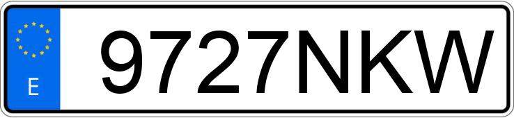 Numer rejestracyjny 9727NKW posiada SUZUKI VITARA