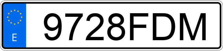 Numer rejestracyjny 9728FDM posiada SEAT ALTEA