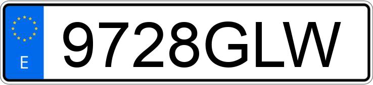 Numer rejestracyjny 9728GLW posiada VOLKSWAGEN GOLF Numer rejestracyjny 9728GLW posiada VOLKSWAGEN GOLF