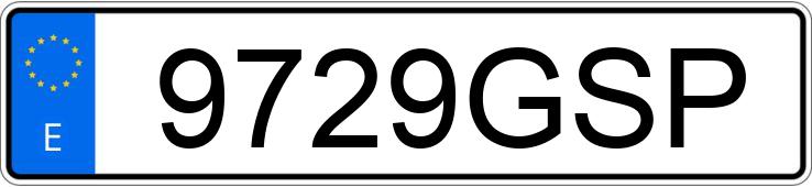 Numer rejestracyjny 9729GSP posiada PEUGEOT 207