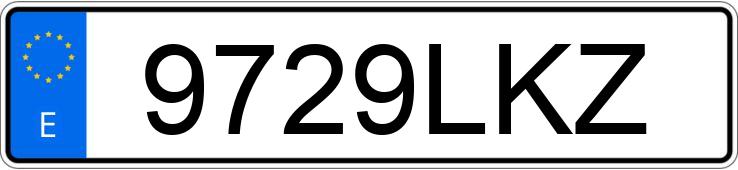 Numer rejestracyjny 9729LKZ posiada BMW SERIE 5