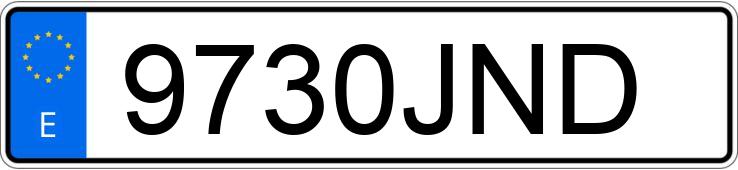 Numer rejestracyjny 9730JND posiada RENAULT MEGANE