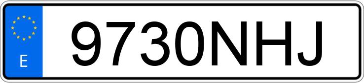 Numer rejestracyjny 9730NHJ posiada TOYOTA YARIS