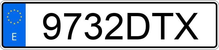 Numer rejestracyjny 9732DTX posiada RENAULT KANGOO