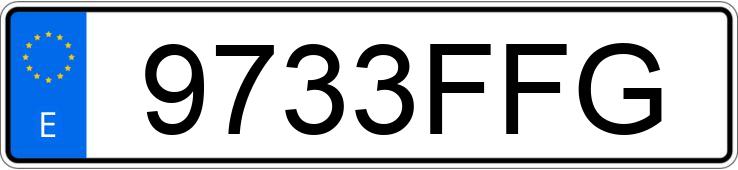 Numer rejestracyjny 9733FFG posiada FORD FOCUS