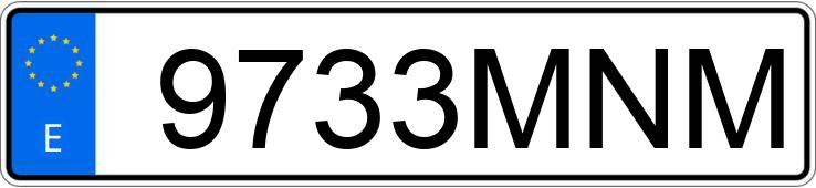 Numer rejestracyjny 9733MNM posiada LAND ROVER RANGE ROVER EVOQUE