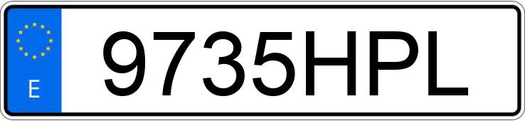 Numer rejestracyjny 9735HPL posiada BMW SERIE 1