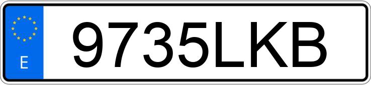 Numer rejestracyjny 9735LKB posiada BMW SERIE 1