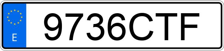 Numer rejestracyjny 9736CTF posiada NISSAN MICRA