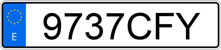 Numer rejestracyjny 9737CFY posiada TOYOTA LAND CRUISER