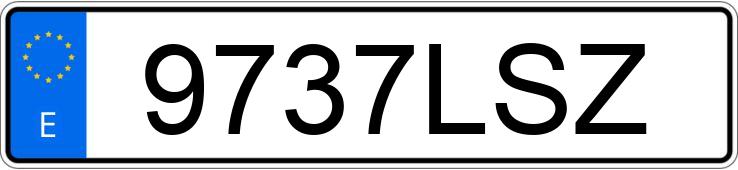 Numer rejestracyjny 9737LSZ posiada FIAT 500 Numer rejestracyjny 9737LSZ posiada FIAT 500