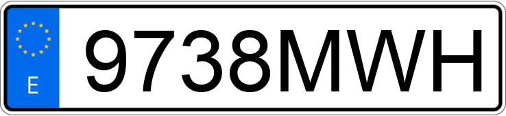 Numer rejestracyjny 9738MWH posiada MERCEDES EQE SUV (294)