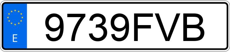 Numer rejestracyjny 9739FVB posiada AUDI A6