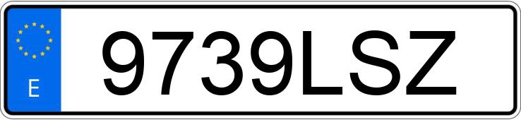 Numer rejestracyjny 9739LSZ posiada VOLKSWAGEN GOLF Numer rejestracyjny 9739LSZ posiada VOLKSWAGEN GOLF