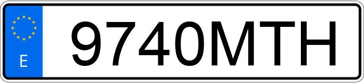 El número de registro 9740MTH tiene NISSAN QASHQAI