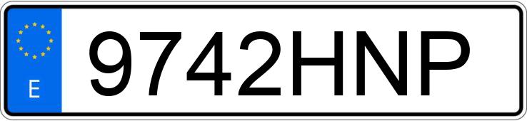 Numer rejestracyjny 9742HNP posiada BMW SERIE 3