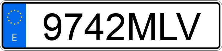 Numer rejestracyjny 9742MLV posiada CITROEN BERLINGO