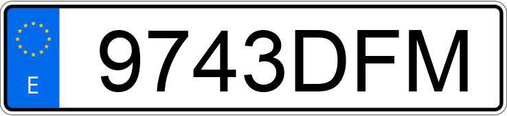 Numer rejestracyjny 9743DFM posiada CITROEN C2