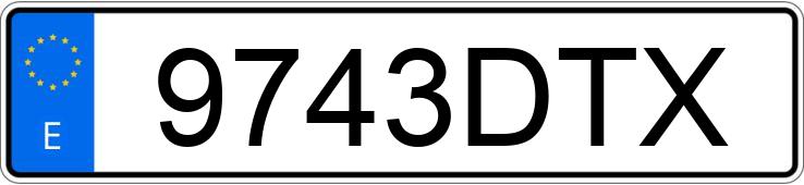 Numer rejestracyjny 9743DTX posiada CITROEN C3
