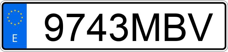 Numer rejestracyjny 9743MBV posiada RENAULT KANGOO MAXI