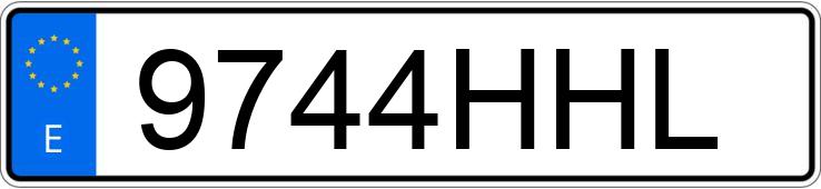 Numer rejestracyjny 9744HHL posiada CITROEN C5