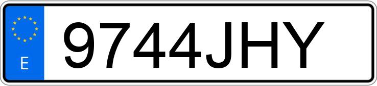 Numer rejestracyjny 9744JHY posiada MERCEDES CLA (117)