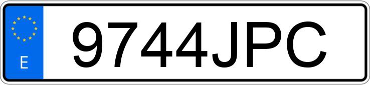 El número de registro 9744JPC tiene RENAULT KADJAR