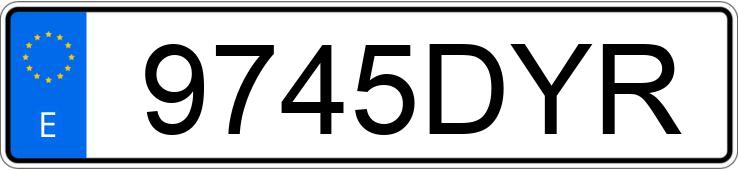 Numer rejestracyjny 9745DYR posiada BMW SERIE 3