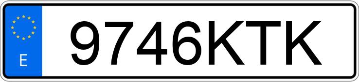 Numer rejestracyjny 9746KTK posiada TOYOTA C-HR