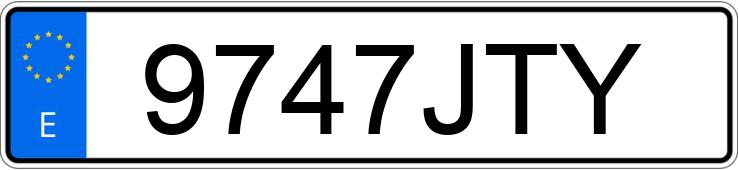 Numer rejestracyjny 9747JTY posiada OPEL VIVARO
