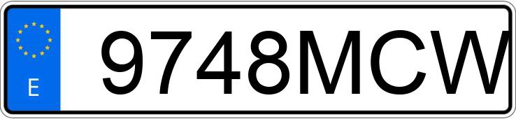 Numer rejestracyjny 9748MCW posiada NISSAN QASHQAI Numer rejestracyjny 9748MCW posiada NISSAN QASHQAI