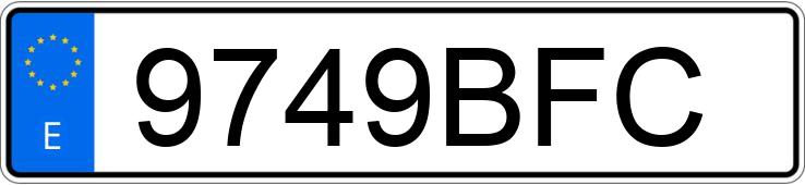 Numer rejestracyjny 9749BFC posiada FORD FOCUS