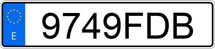 Numer rejestracyjny 9749FDB posiada MERCEDES SLK (170-171)