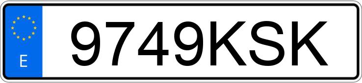 Numer rejestracyjny 9749KSK posiada NISSAN NV 400