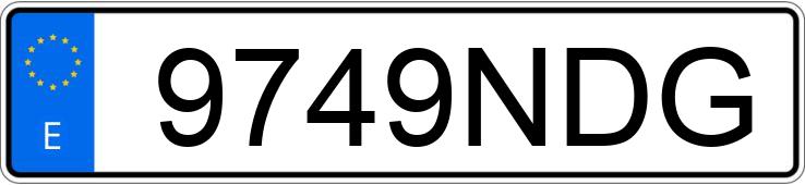 Numer rejestracyjny 9749NDG posiada MERCEDES ACTROS