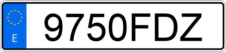 Numer rejestracyjny 9750FDZ posiada RENAULT MEGANE