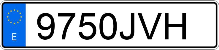 Numer rejestracyjny 9750JVH posiada MERCEDES C (205)