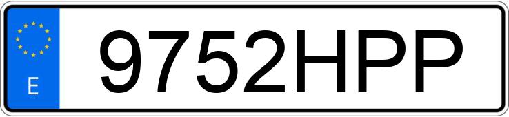 Numer rejestracyjny 9752HPP posiada KIA RIO