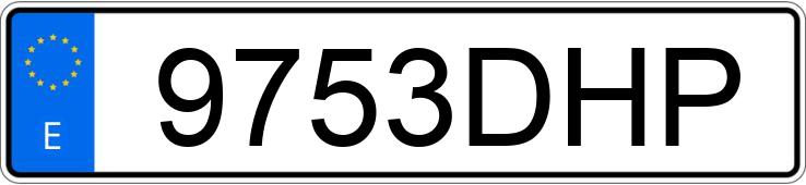 Numer rejestracyjny 9753DHP posiada VOLKSWAGEN GOLF