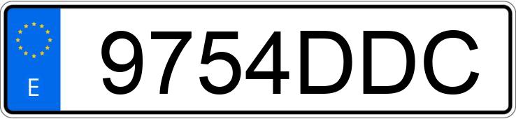 Numer rejestracyjny 9754DDC posiada RENAULT MEGANE