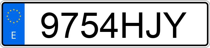 Numer rejestracyjny 9754HJY posiada PEUGEOT 207