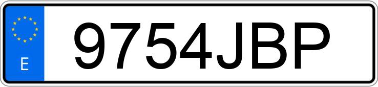 Numer rejestracyjny 9754JBP posiada BMW X3