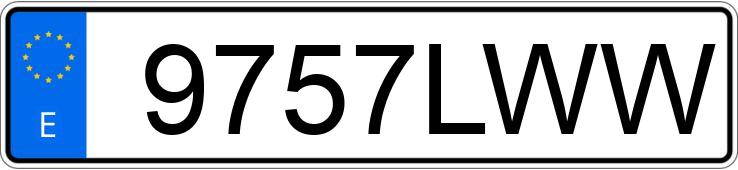 Numer rejestracyjny 9757LWW posiada MERCEDES VITO