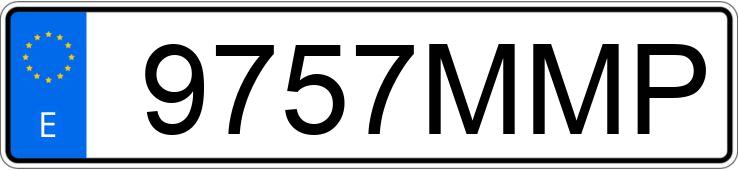 Numer rejestracyjny 9757MMP posiada TESLA MODEL Y