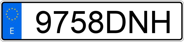 Numer rejestracyjny 9758DNH posiada FORD FOCUS