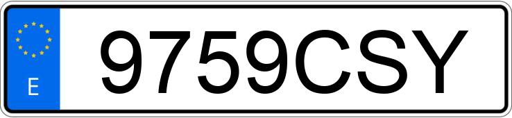 Numer rejestracyjny 9759CSY posiada SEAT CORDOBA