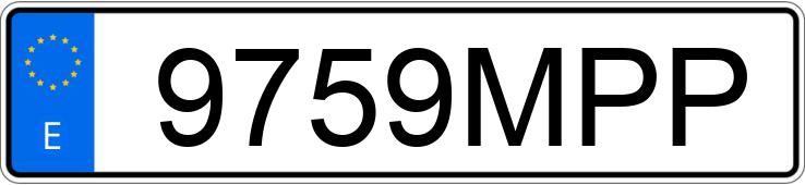 Registreringsnummeret 9759MPP har PEUGEOT RIFTER