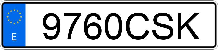 Numer rejestracyjny 9760CSK posiada RENAULT MEGANE